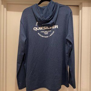 Quiksilver Men's Standard Dredge Hooded Rashguard UPF 50+ Sun Protection